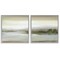 Stupell Industries Abstract Lakeside Landscape 2 pc Framed Giclee Wall Art Set Design by Nan